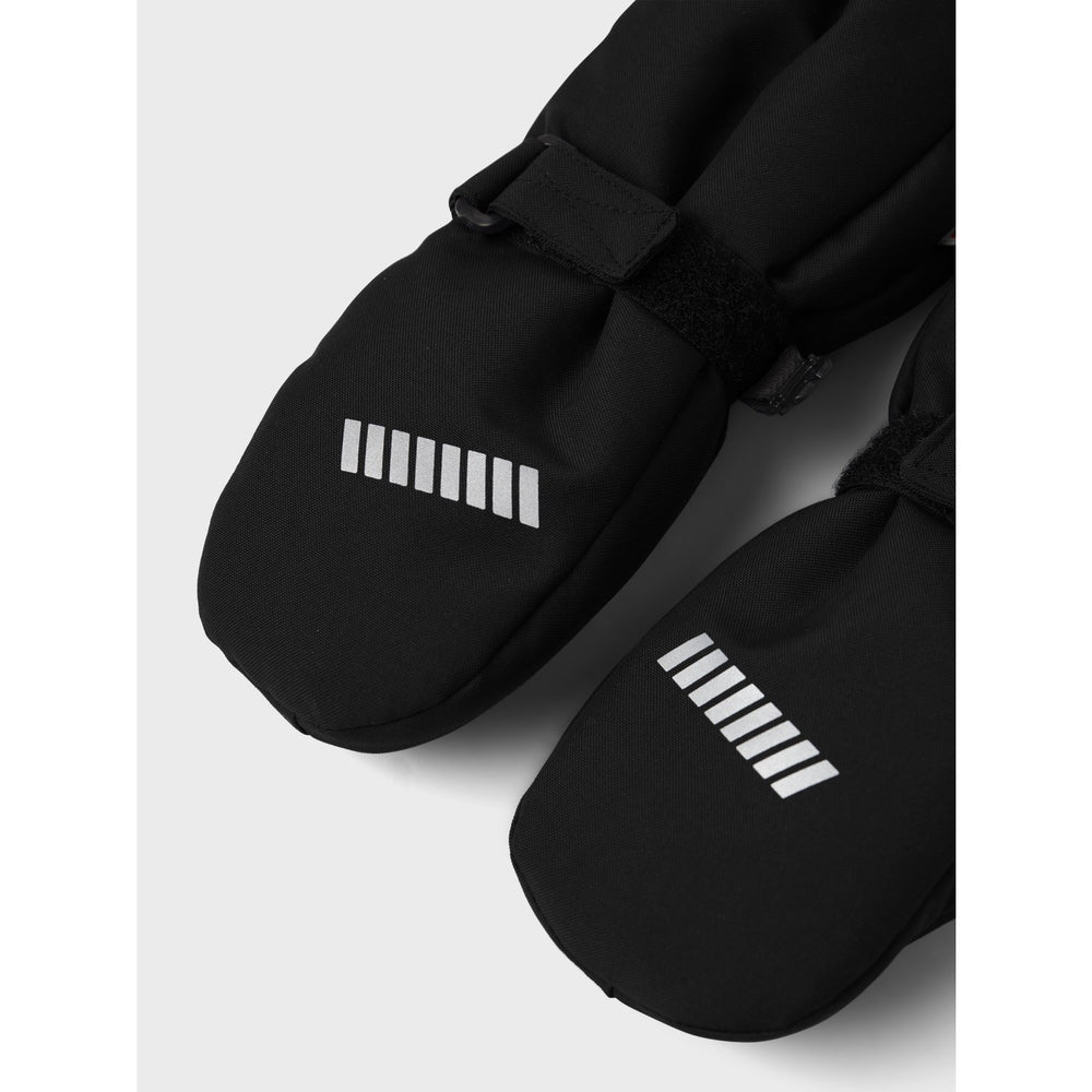 Køb Name It Black Nmnsnow10 Vante W Uld 3Fo Noos