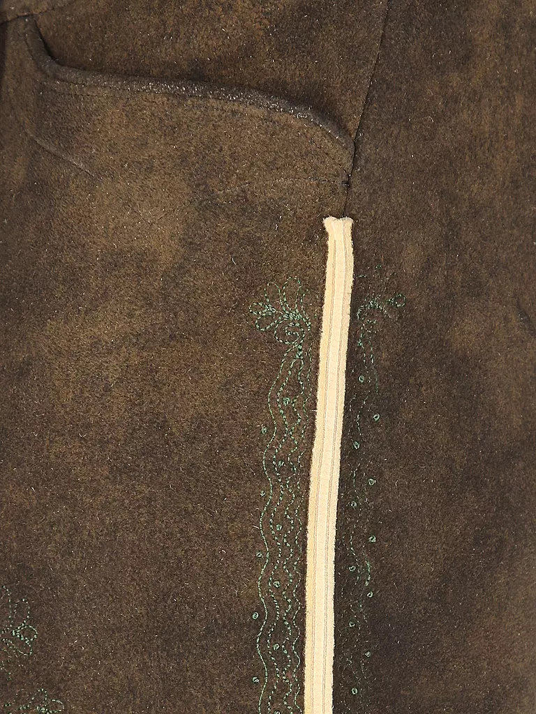 GOTTSEIDANK Lederhose  braun