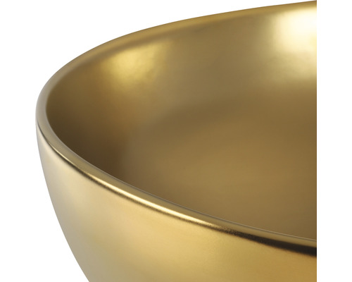 Verschil opzetwastafel 40 x 40 cm goud mat 38.010.50