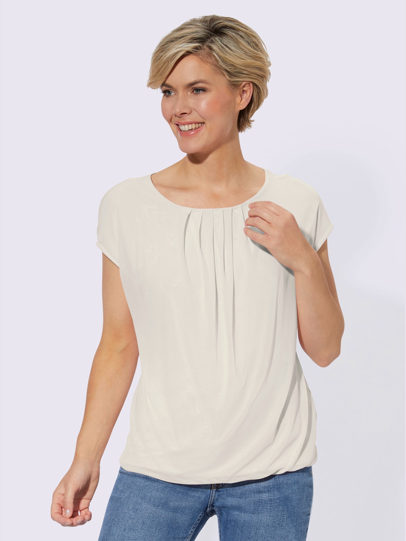 T-shirt femme élégant drapé