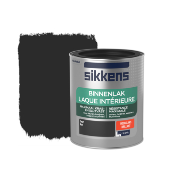 Sikkens binnenlak hoogglans zwart 750 ml