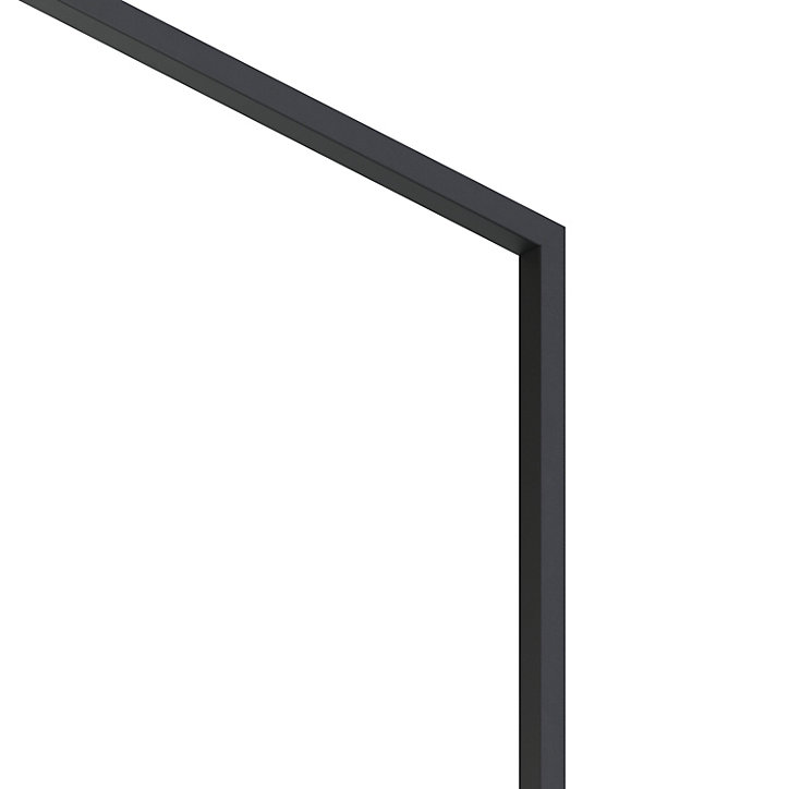 Tapée d'isolation pour porte acier noir 100 mm Radex