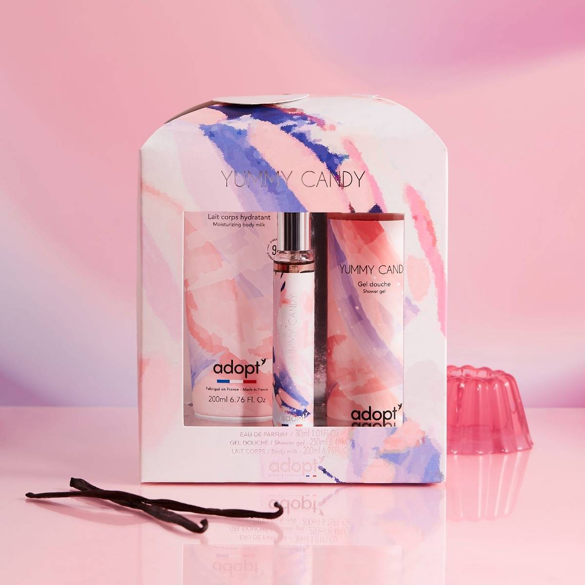 Yummy candy Coffret eau de parfum 30 ml + gel douche 250 ml + lait corps 200 ml