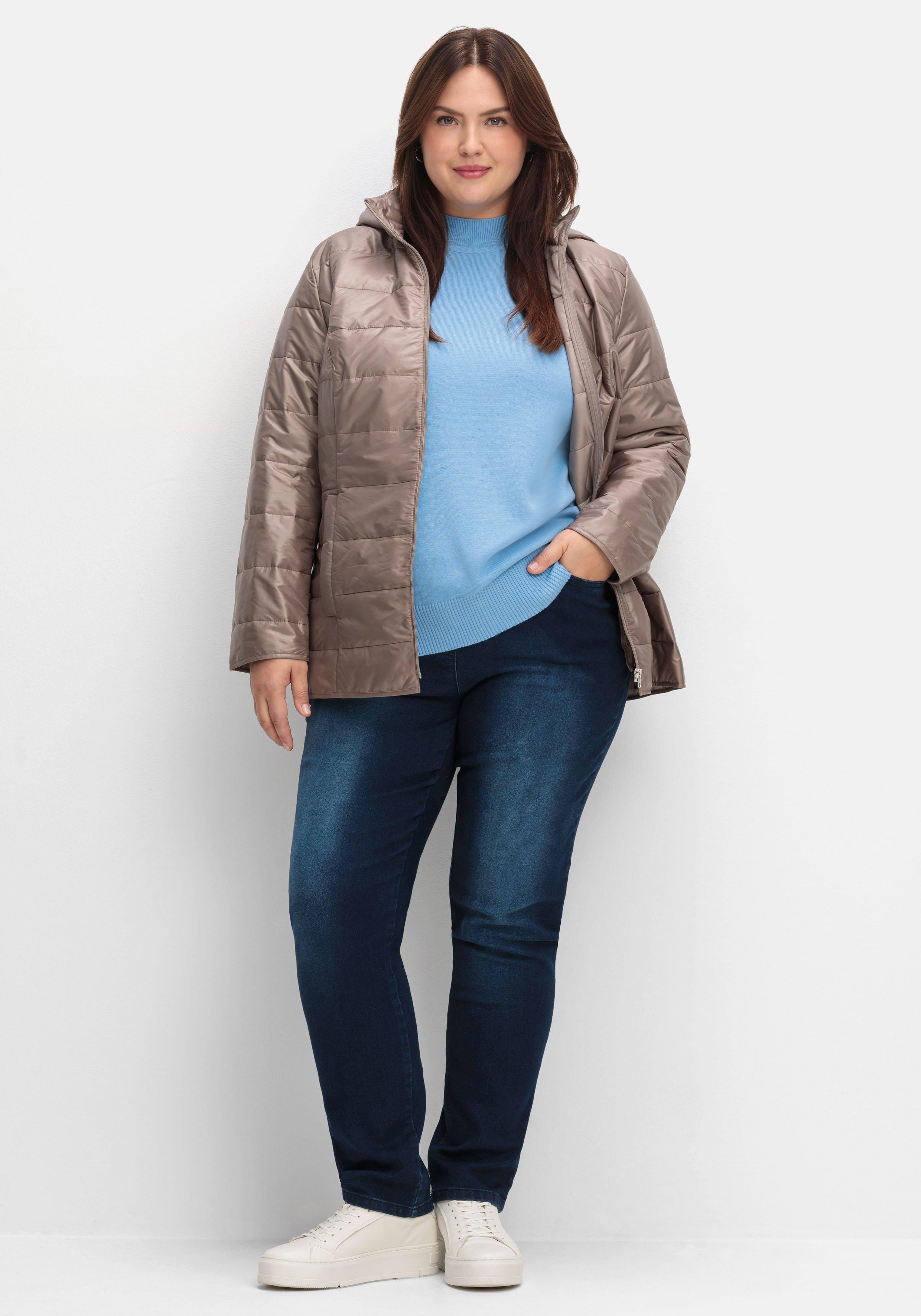 Pullover aus Feinstrick, mit Stehkragen