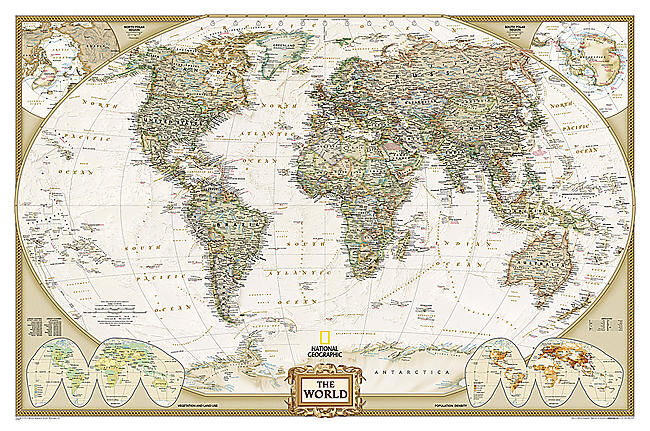 NATIONAL GEOGRAPHIC - WORLD POLITIQUE ANTIQUE