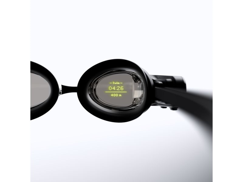 FORM Schwimmbrille Goggle Smart Swim 2 Gelb/Schwarz Schwimmbrille mit patentiertem AR-Display