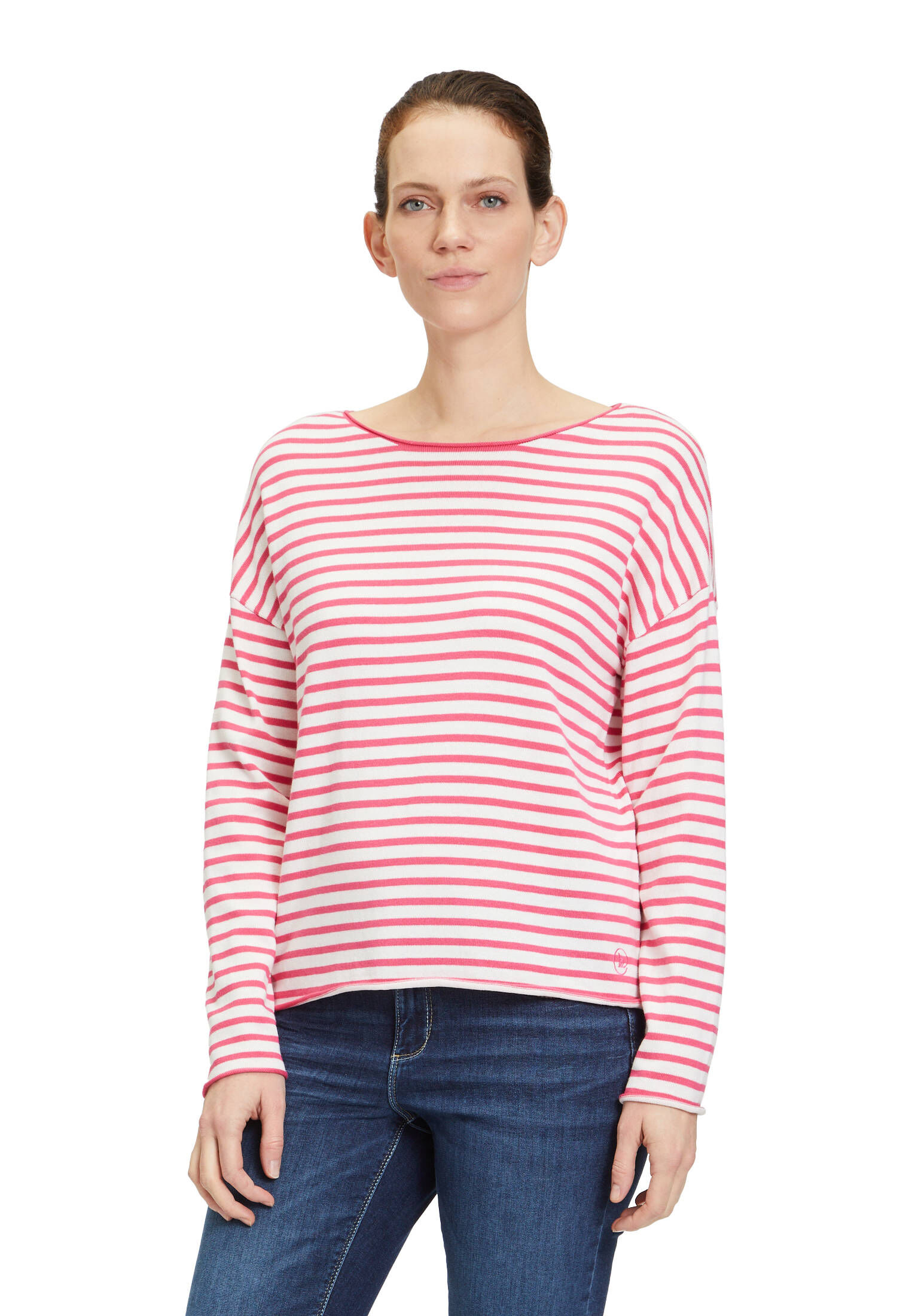 Betty & Co| Damen Strickpullover mit U-Boot-Ausschnitt