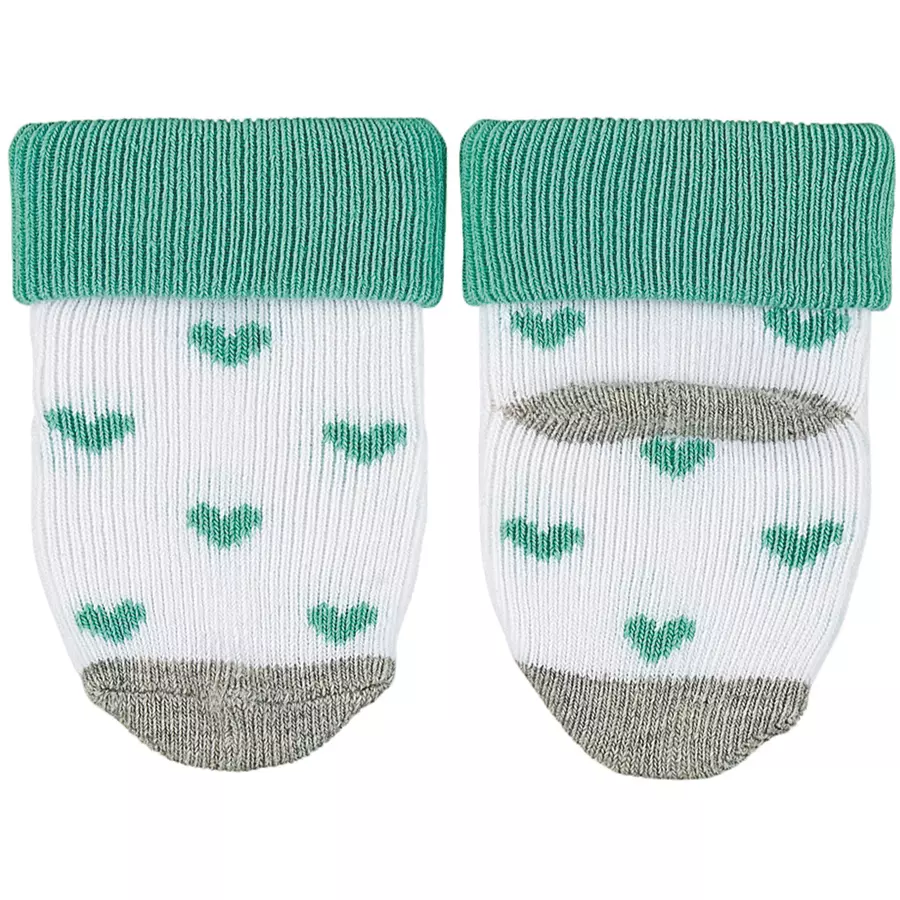 Sterntaler Erstlingssöckchen 3er-Pack Herzen weiß