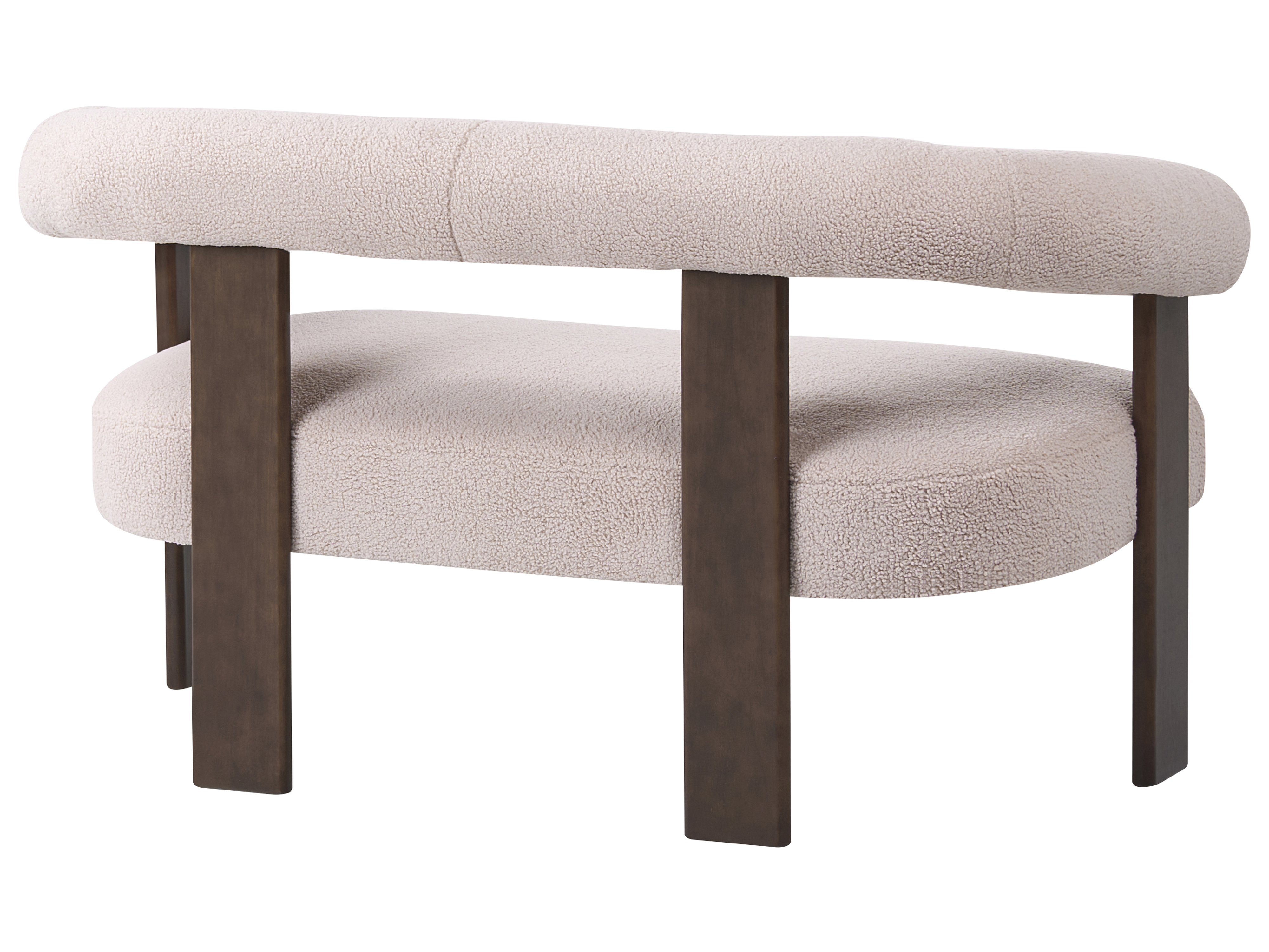 Bank 2-zits ILBRO Bouclé Donkerbruin/beige