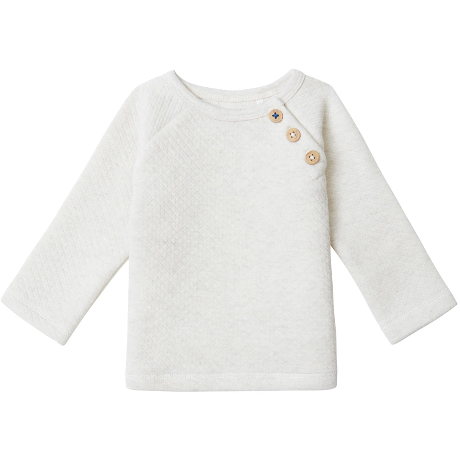 Noppies Langarmshirt Barre Oatmeal