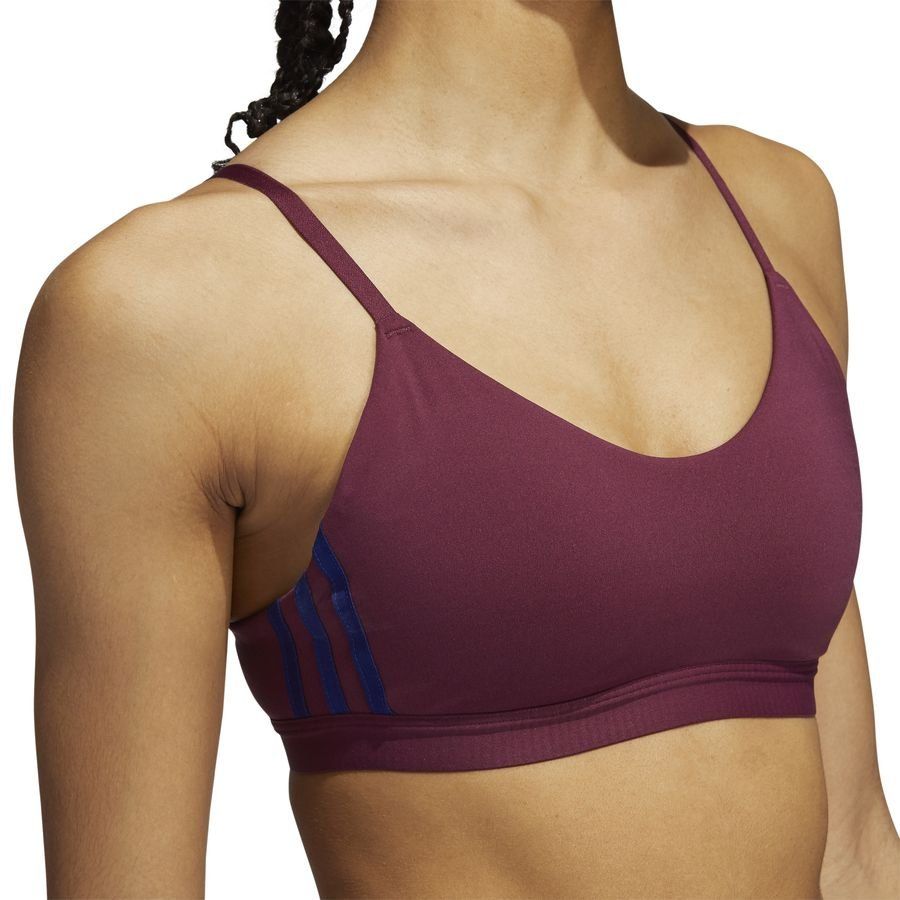 adidas Brassière ALL ME 3-Stripes - Bordeaux/Bleu Femme