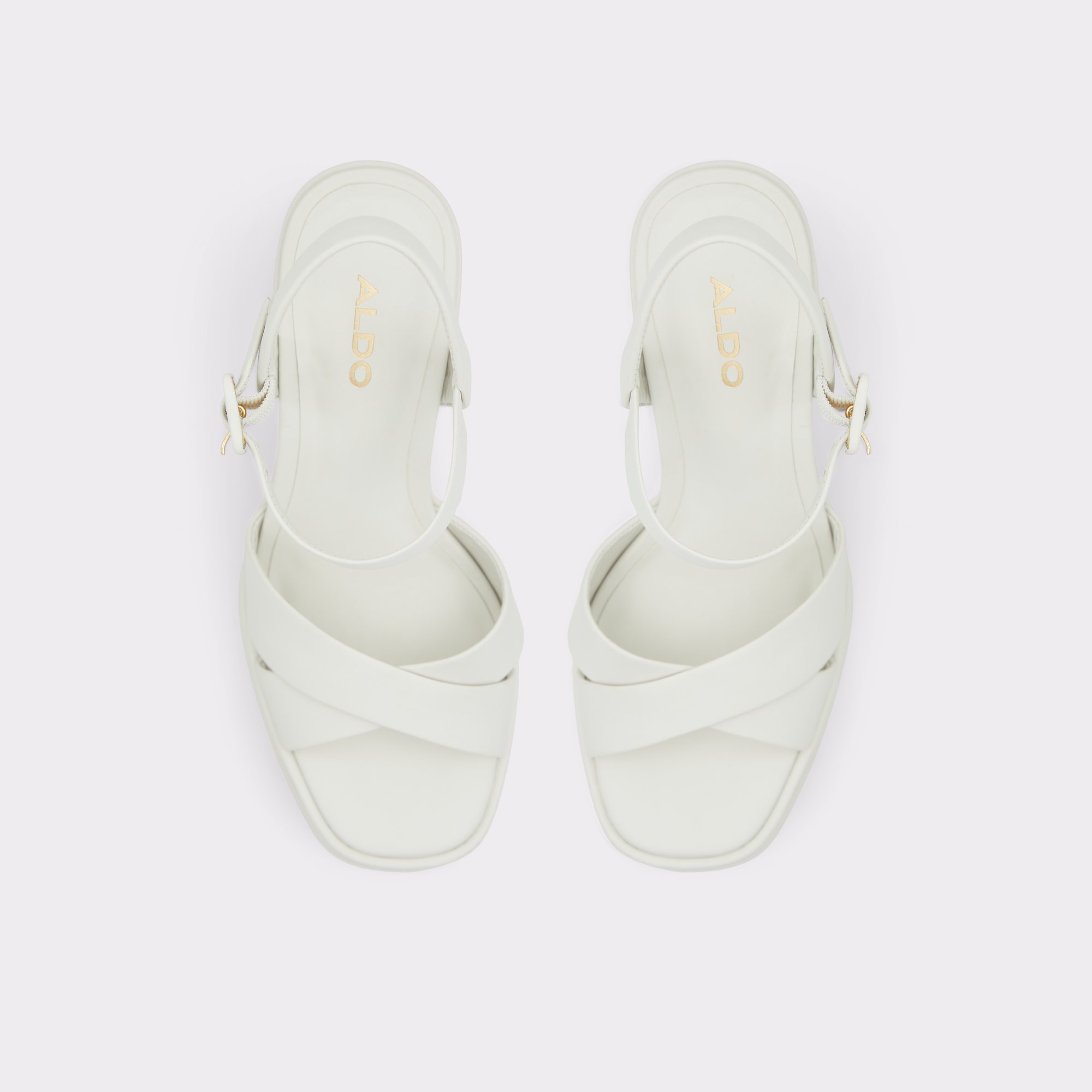 Gisell White-Bone Women Strappy Sandals