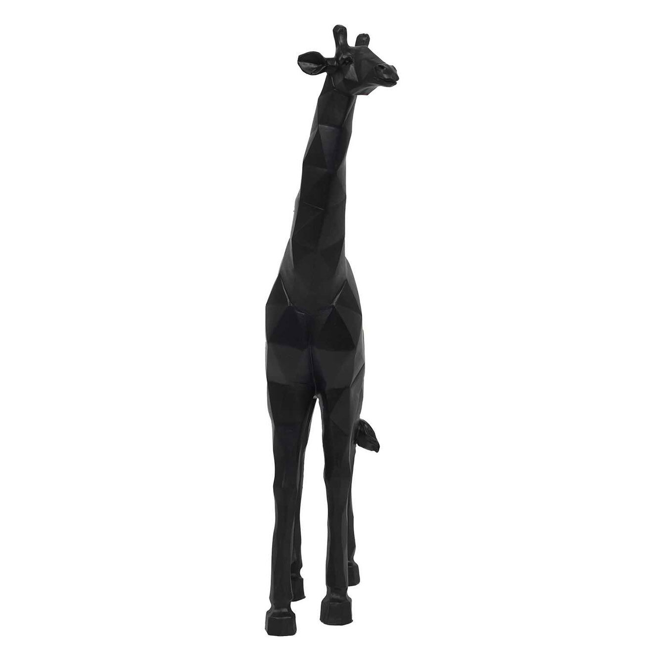 Home Deco Factory Girafe Origami noire - 19x40x8.5 cm