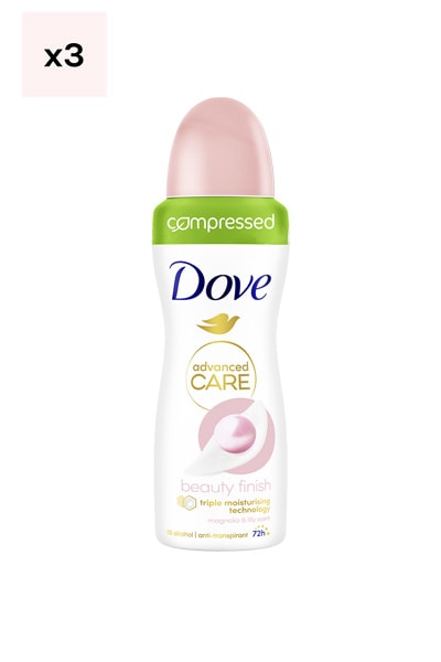 Déodorants spray compressé - Beauty Finish - 3 x 100 ml
