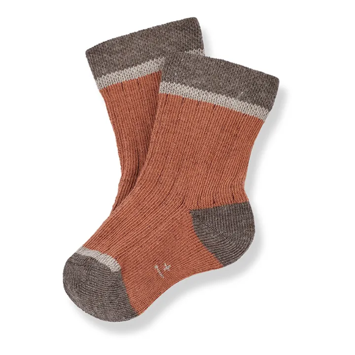 1+ in the family Chaussettes Côtelées Vania | Marron