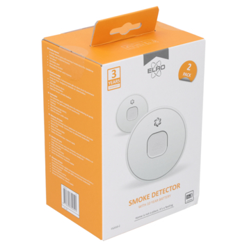 Elro FS2010-2 optische rookmelder inclusief 10 jaar lithium batterij DUO-pack