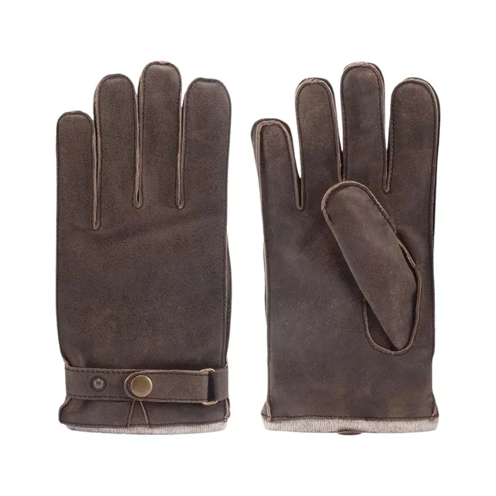 Warmbat Cracked Leather Handschoenen Heren