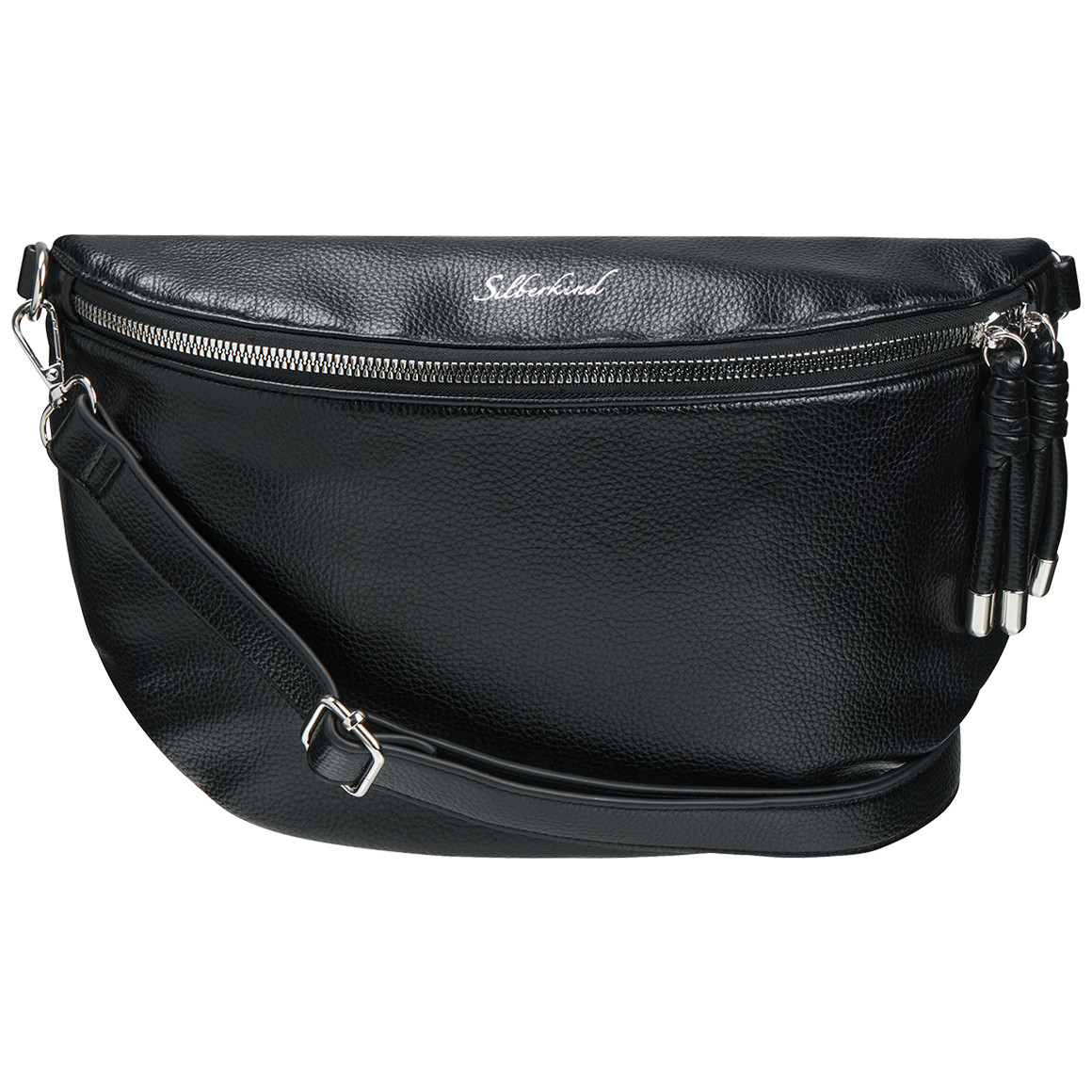 Gina Benotti Große Damen Hip-Bag aus Lederimitat schwarz