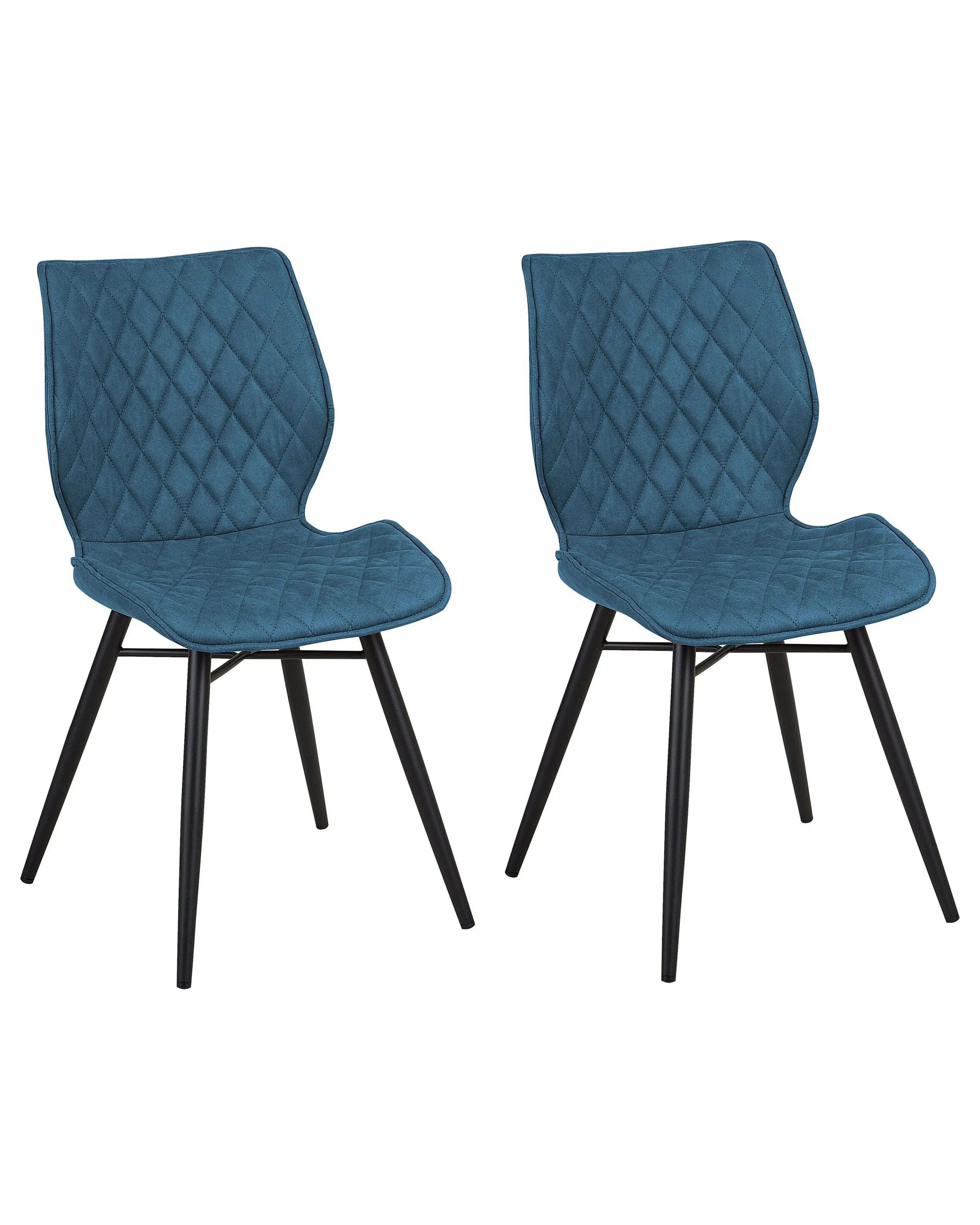 Set van 2 eetkamerstoelen LISLE Zeeblauw