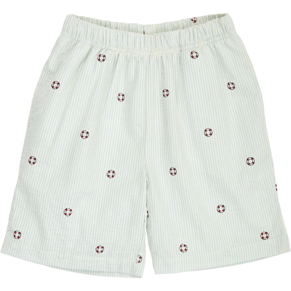 Køb Müsli Tofu/ Ocean/ Mineral Red Seersucker Stripe Shorts