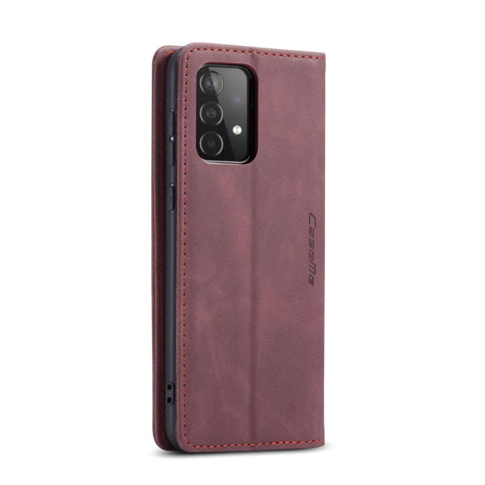 Samsung Galaxy A52s 5G / A52 (5G) Leder Tasche Flip Wallet Etui mit Kartenfächern - Rot