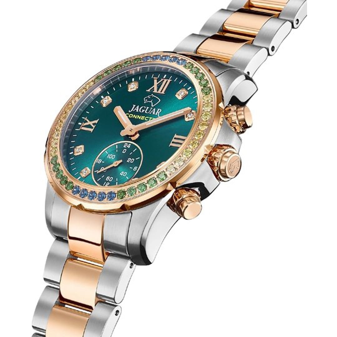 Jaguar Connected Lady Bicolor Rosé / Türkis 37mm