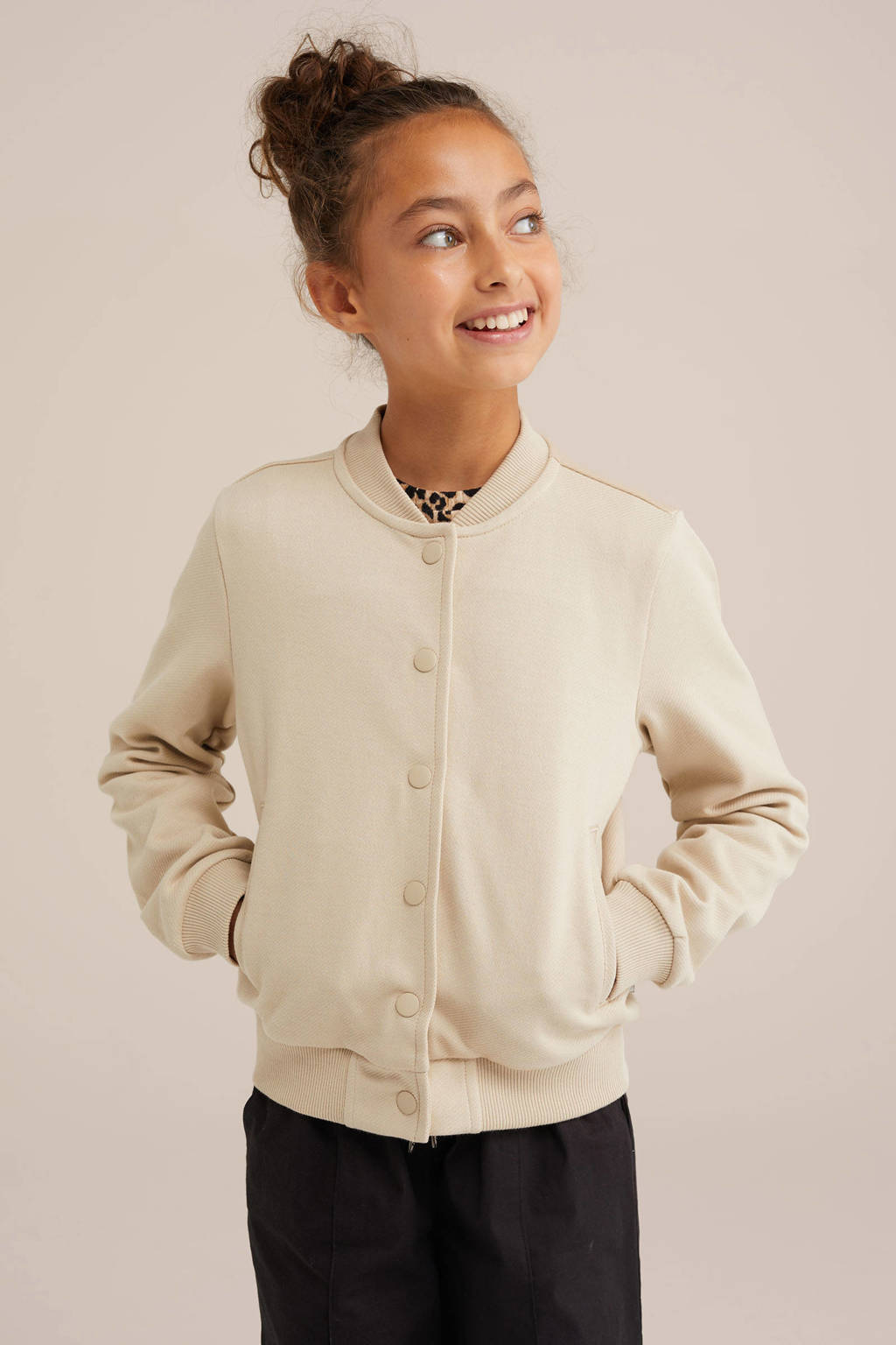 WE Fashion sweatvest beige