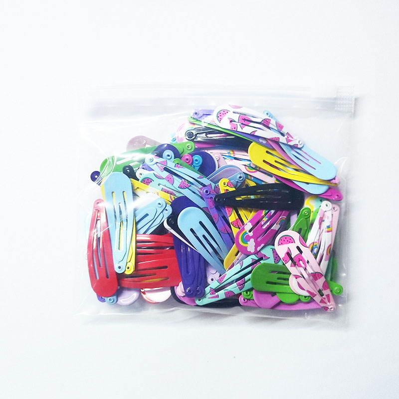 (100er Set) Kinder Metall Haarspangen Klammern Accessoire Clips Haarschmuck - Assortiert