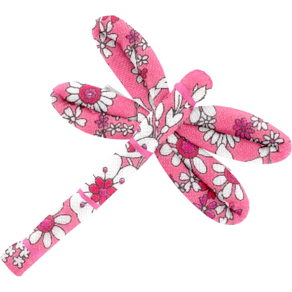 Barrette Libellule Violette Rose
