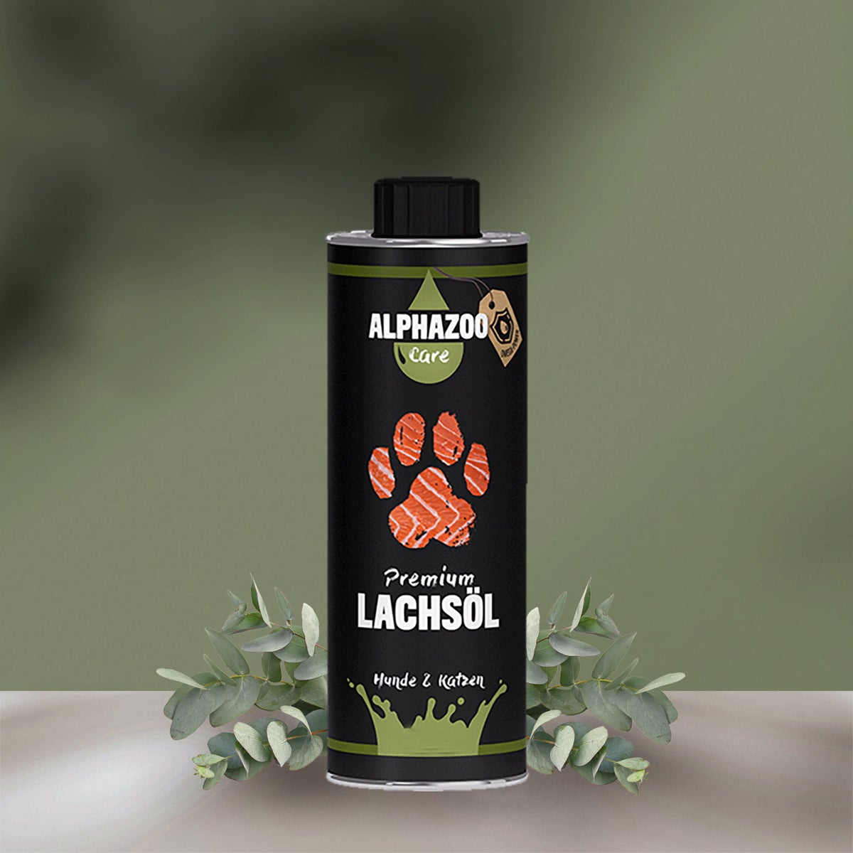 ALPHAZOO Premium Zalmolie 250ml voor Honden en Katten | Natuurlijke Omega-3 Visolie