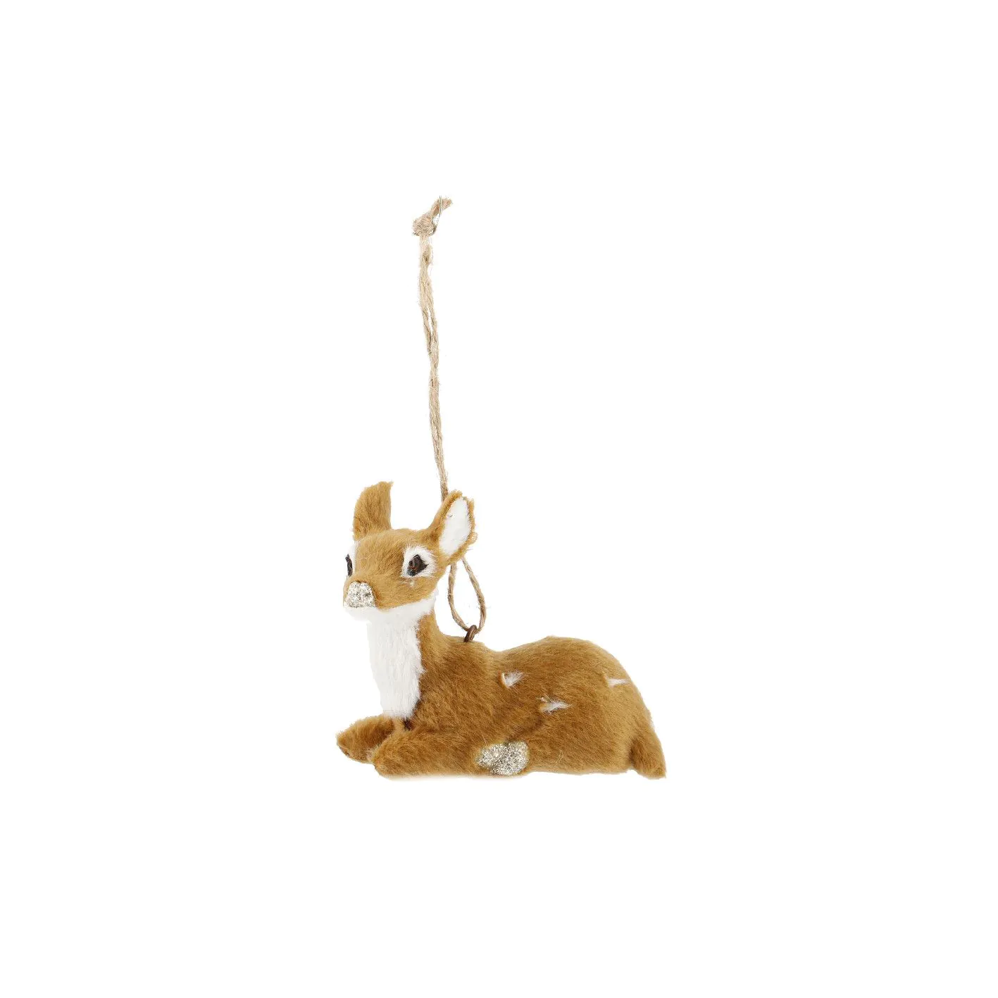 Anhänger Rehkitz, hellbraun, liegend, 6 cm