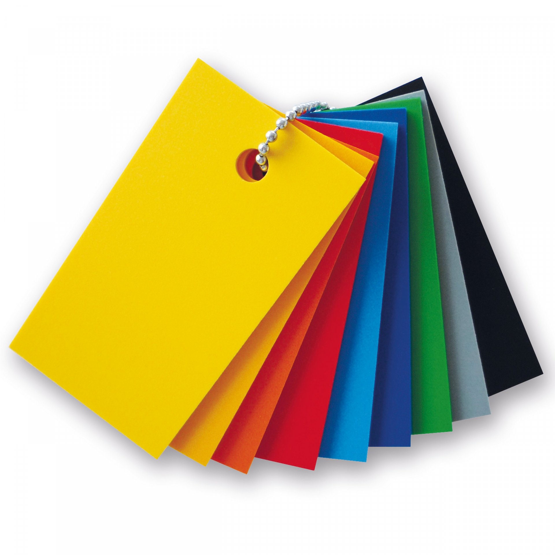 Forex color PVC-Hartschaumplatte, Musterkette