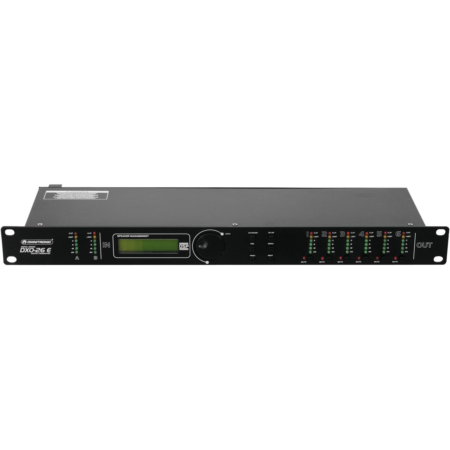 Omnitronic DXO-26E digitale actieve crossover 2i6o