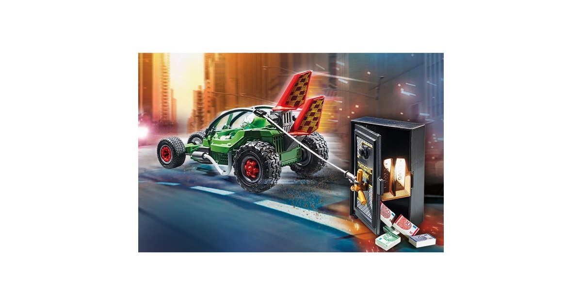 PLAYMOBILCity Action - Politiekart: achtervolging van de kluisrover Constructiespeelgoed  (70577)