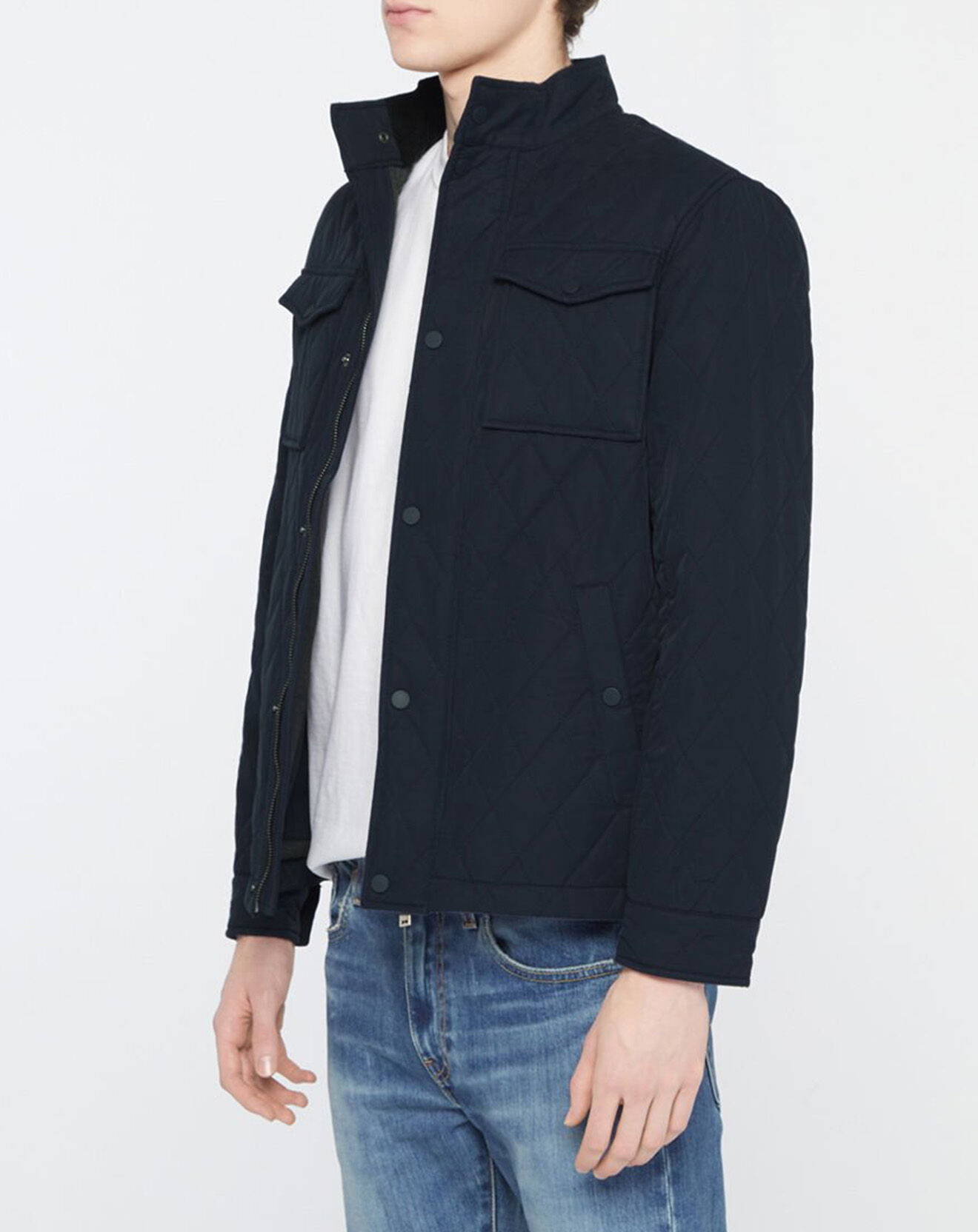 Galeries Lafayette Veste Déperlante Lachasse bleu marine