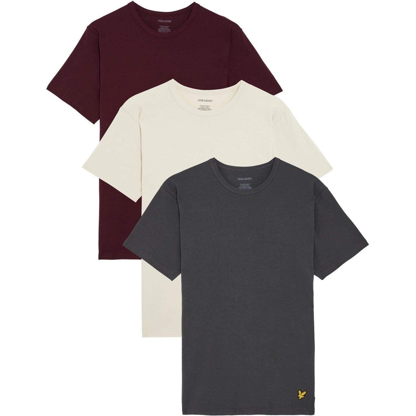Lyle and Scott 3 Pack T Shirt Mens