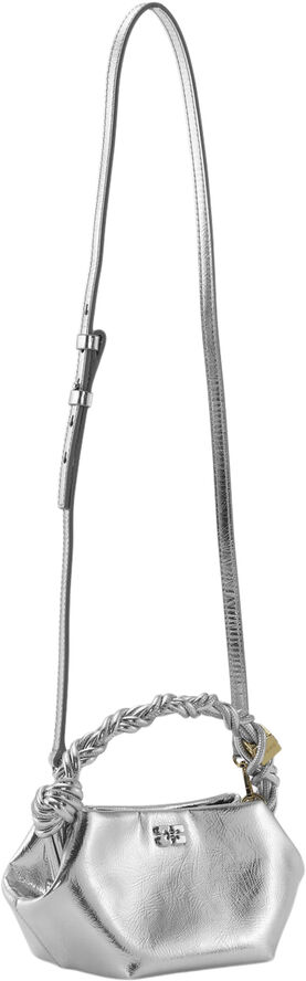 Ganni Ganni Bou Bag Mini Metallic Silver
