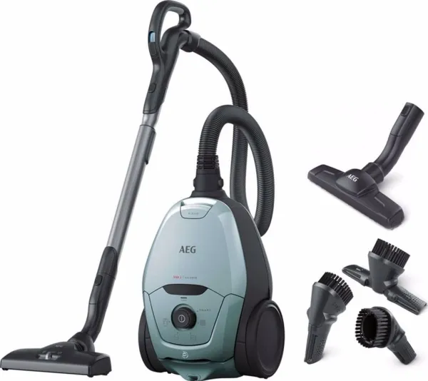 AEG VX82-1-4MB, 600 W, Tromle vakuum, Dry, Støvpose, 3,5 L, Hygiejnefilter