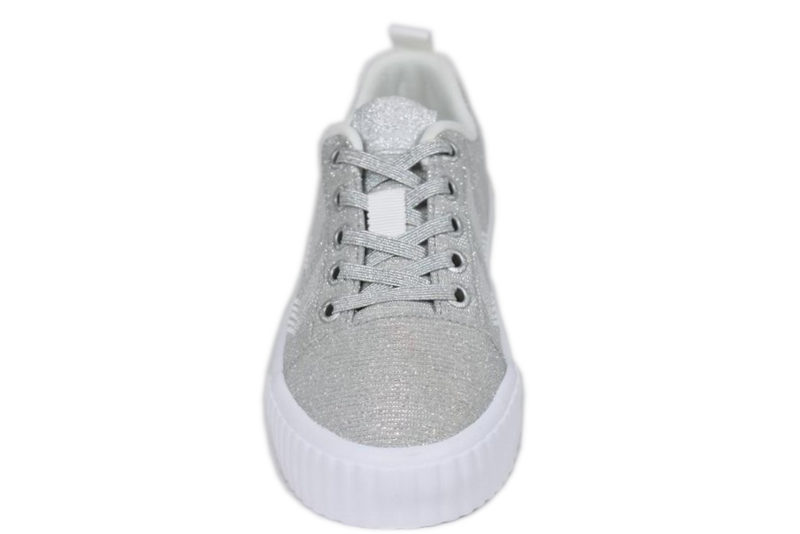 HUMMEL BASE COURT GLITTER JR SILVER