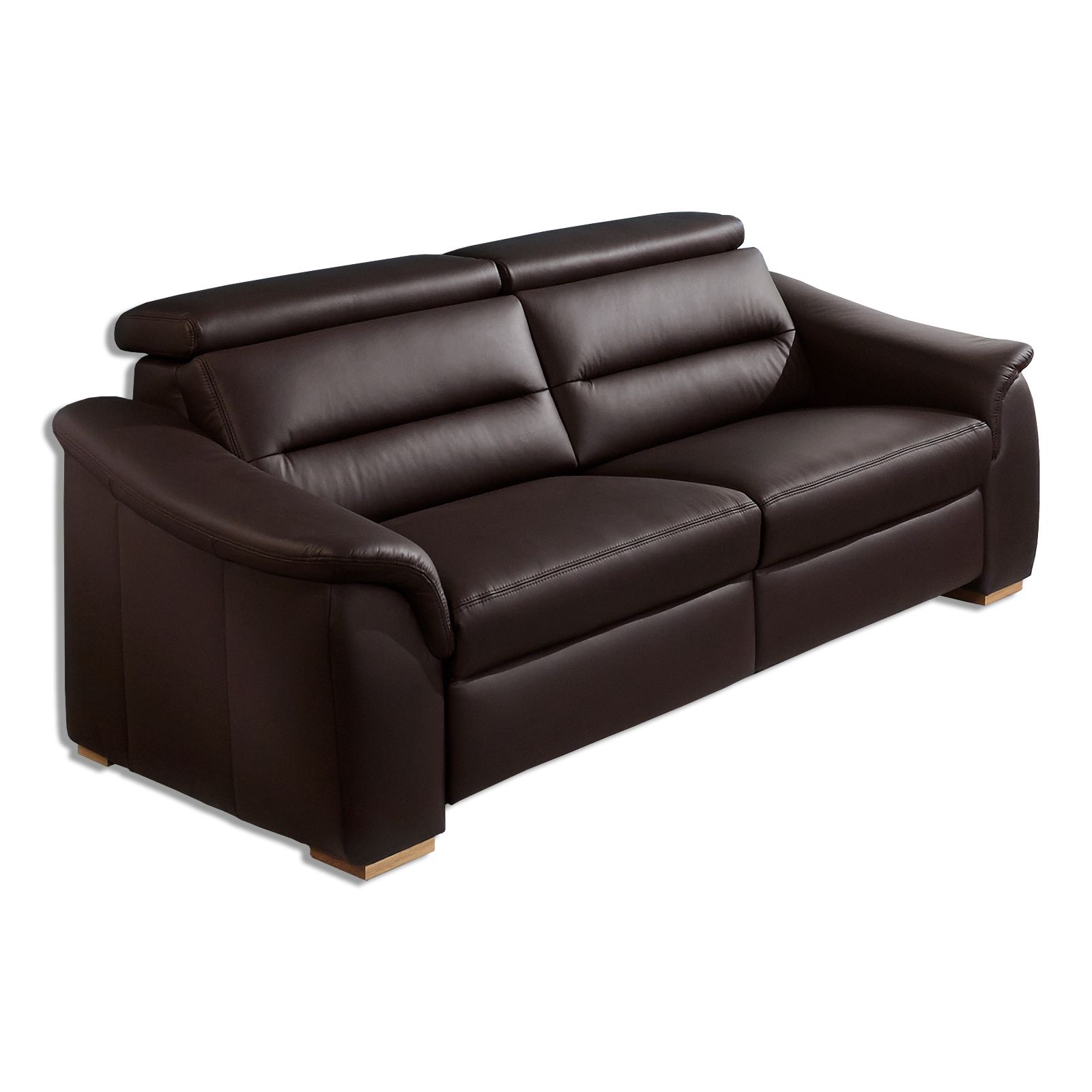 polsterpower Ledersofa - braun - Basismodell