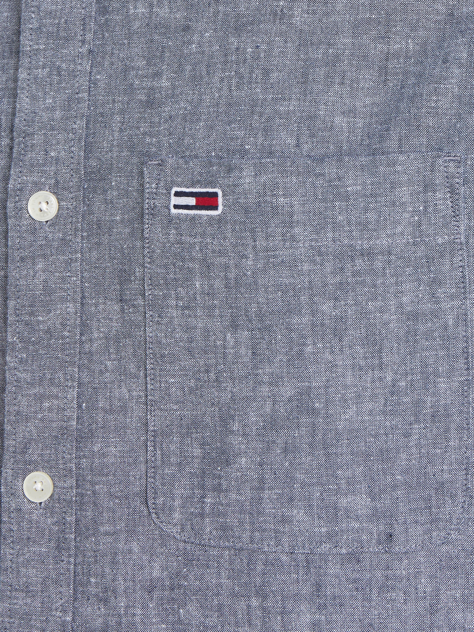 Tommy Jeans| Herren Hemd aus Baumwoll-Leinenmischung MAO LINEN BLEND SHIRT Regular Fit
