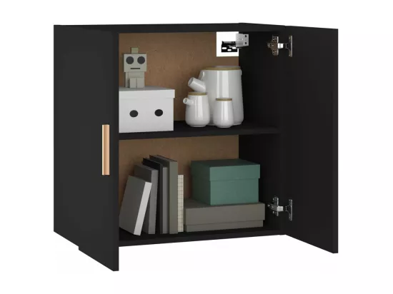 Armoire murale Noir 60x30x60 cm Bois d'ingénierie