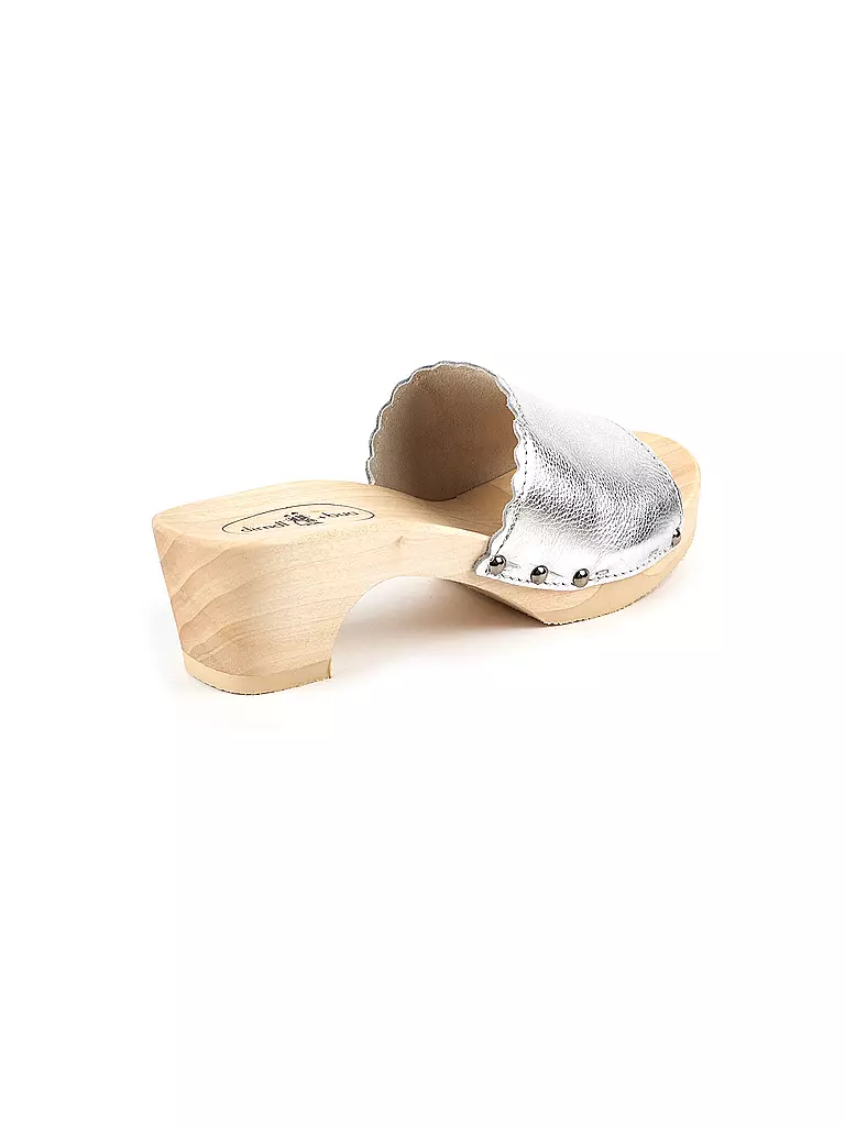 DIRNDL & BUA Trachtenschuhe - Pantolette silber