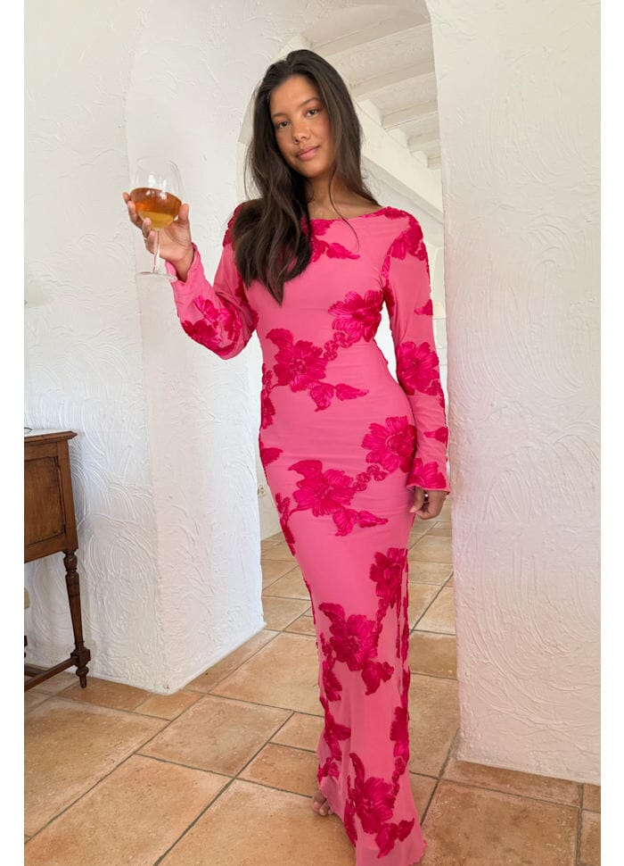 BYIC Floraic Mesh Dress A23862