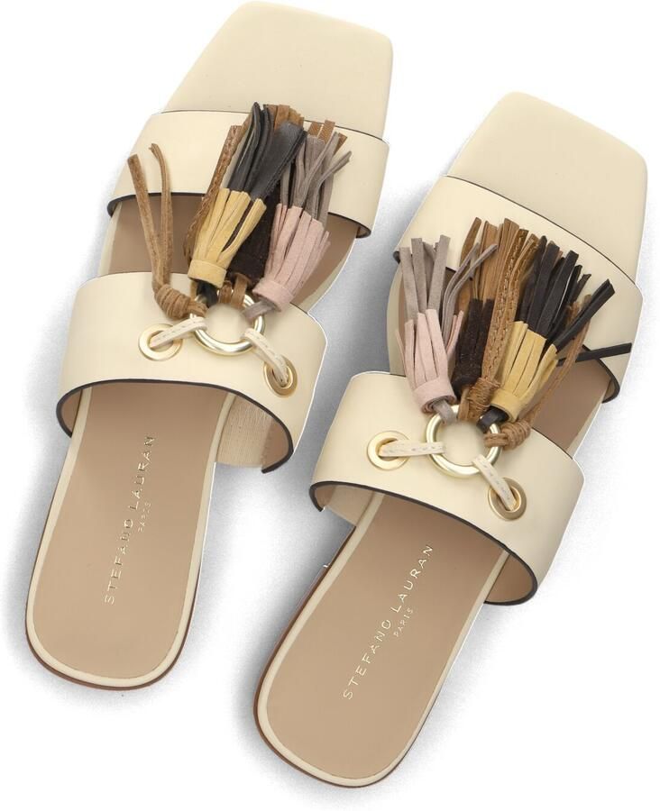 STEFANO LAURAN Slingbacks Dames St2650 Maat: 41 Materiaal: Leer Kleur: Beige