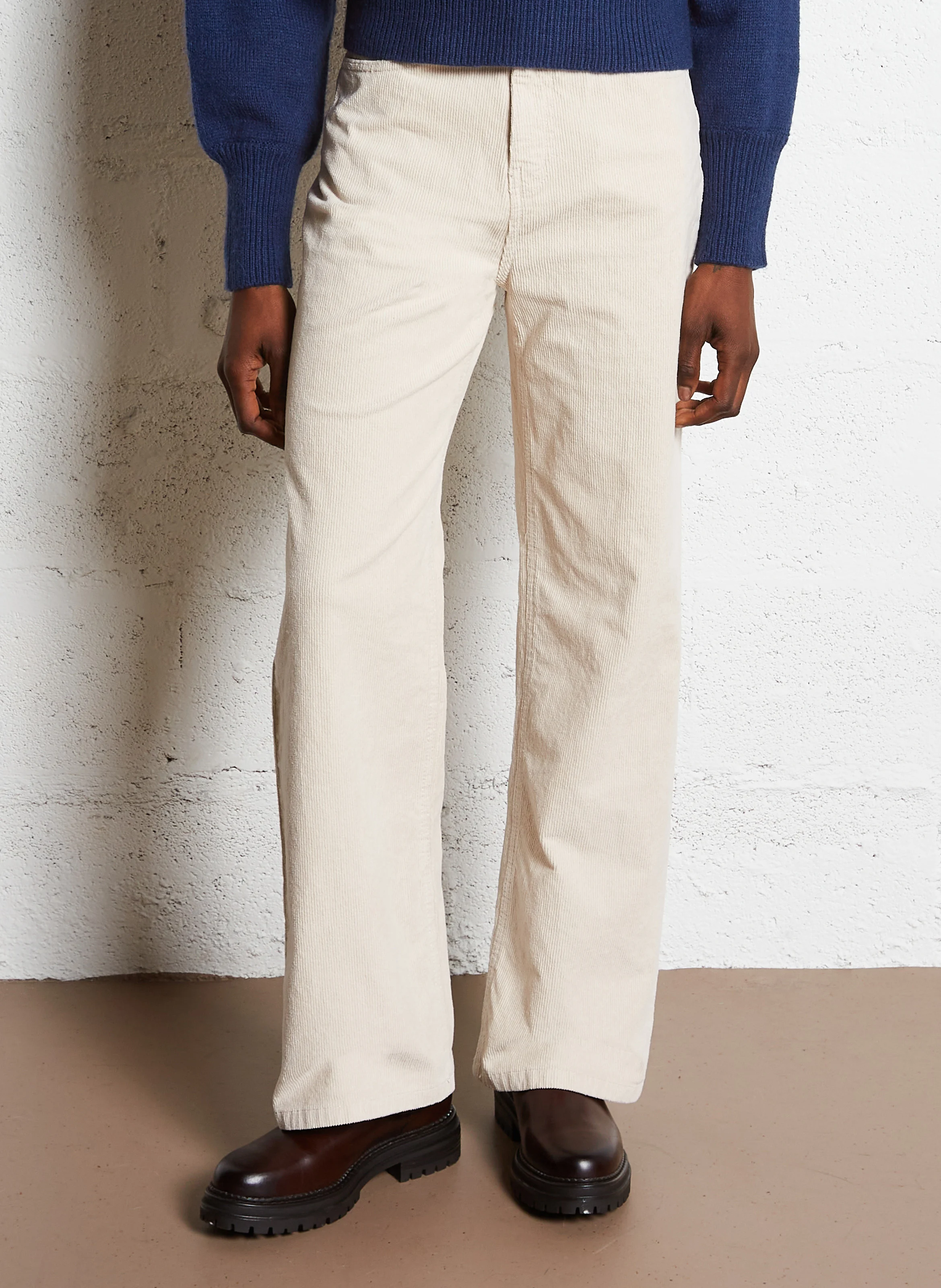 PALOMA - Pantalon en velours côtelé | Beige