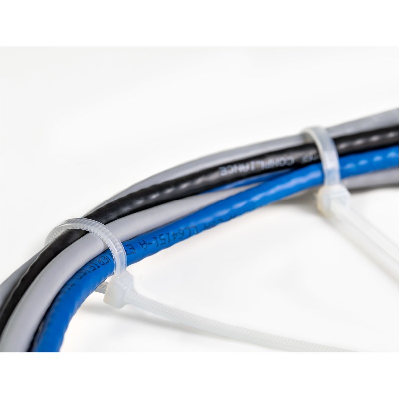 StarTech.com Colliers de serrage 25 cm blancs - Paquet de 100