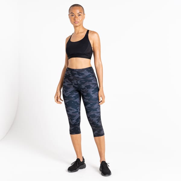 Collant running DARE 2B INFLUENTIAL 3/4 BLACK CAMO