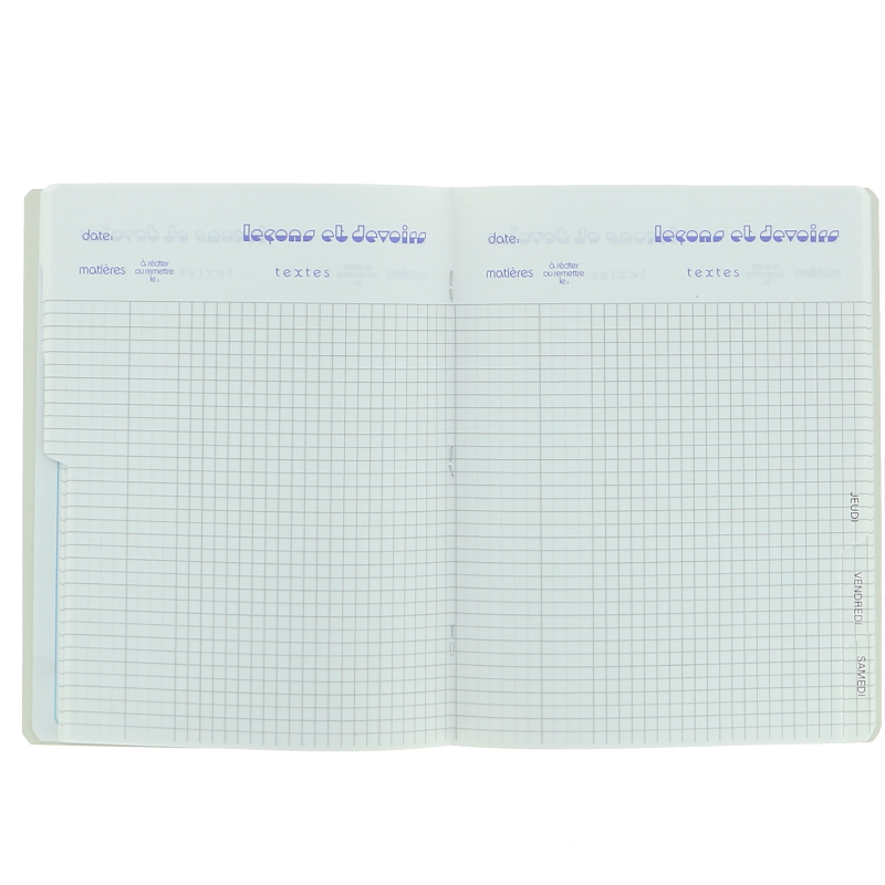 Cahier De Textes Conquerant 7 Agrafe 170X220 124P 70G Q5/5 Assorti