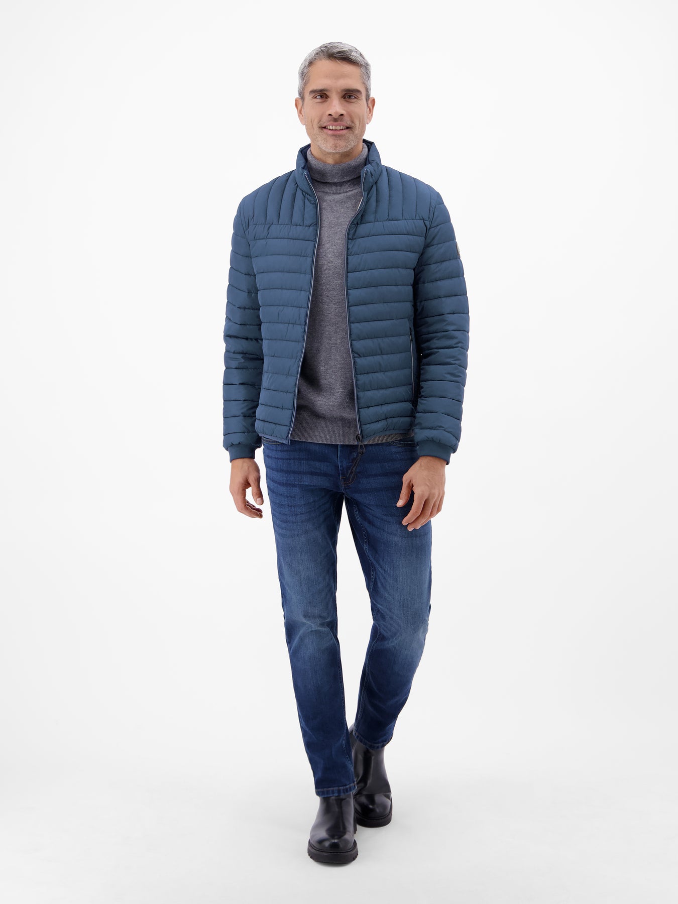 Steppjacke, wind- und wasserabweisend, gefüttert
